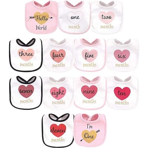 Hudson Baby Unisex BabyCotton Bibs