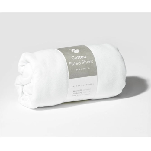 Fitted Crib Sheet: 100% Cotton Fitted Sheet for Lotus Travel Crib – Guava Family