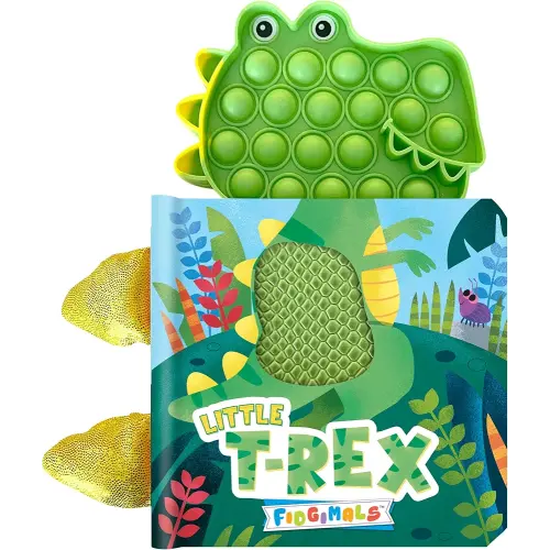 Fidgimals Little T-Rex Dinosaur Baby Book | Educational Children's Books, Sensory Board Book with Pop It Fidget Toys, Perfect Sensory Toys for ... Books I Your Sensory Fidget Dinosaur Friend
