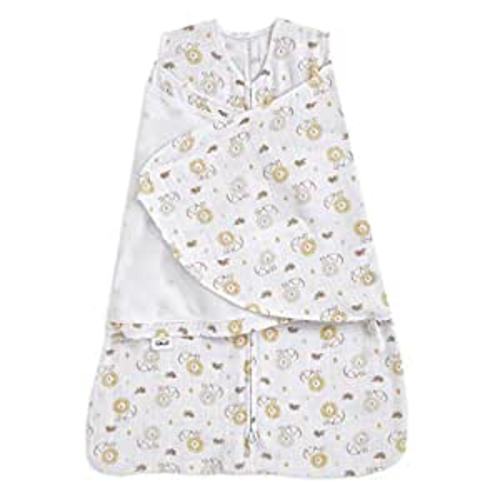 HALO 100% Cotton Sleepsack Swaddle, 3-Way Adjustable Wearable Blanket, TOG 1.5, Lions, Small, 3-6 Months : Baby