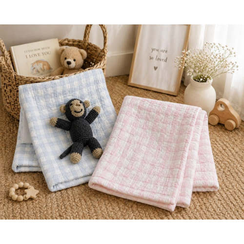Gingham Check Baby Blanket – A Soft Idea