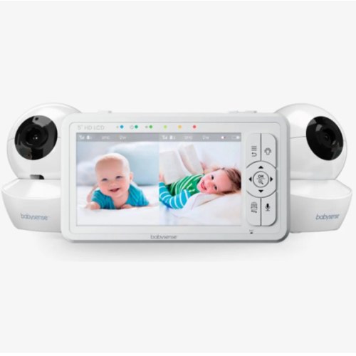 Babysense HD S2: Video Baby Monitor with 2 Cameras, Non Wifi, Split Sc