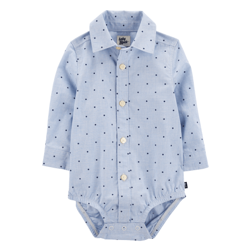 Baby Polka-Dot Button-Front Bodysuit - OshKosh | Carter's