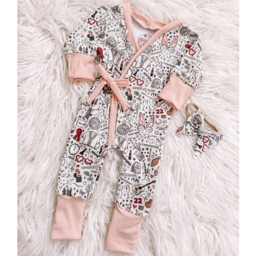 Swiftie Romper, Romper, Baby, Handmade, Pink, Eras Tour, Magical, Magic, For Baby