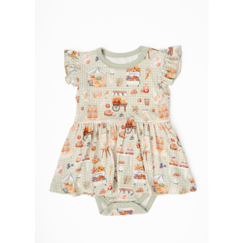 Farmer's Market Baby Flutter Dress – Little Crowns & Capes