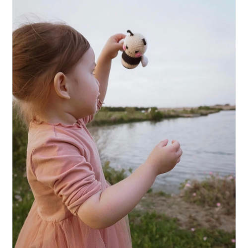 Baby Pastel Bee Doll – Knitted Friends