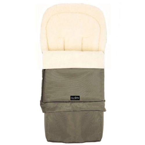 Cover Baby 0-3 Years Scandinavian Organic Wool Adjustable Footmuff in Olive