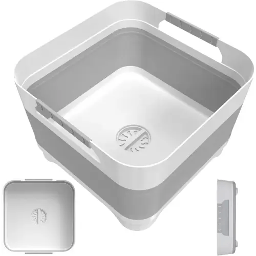 Wash Basin for Baby Bottles, Foldable, Versatile Wash Tub for Kitchen, RV, Outdoor Camping Sink, Sturdy & Easy to Clean
