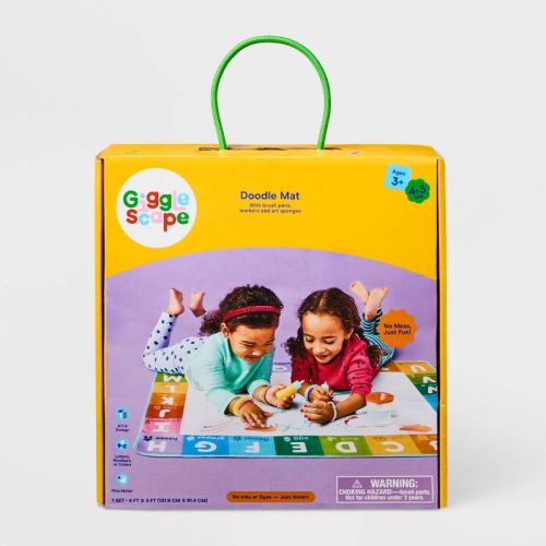 4' X 3' Doodle Mat - Gigglescape™: Water Paint Drawing Mat, Includes Water Pen & Coloring Pad, Educational Toy