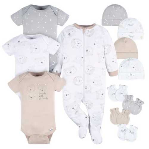 Gerber 12-Piece Baby Neutral Woodland Layette Bundle