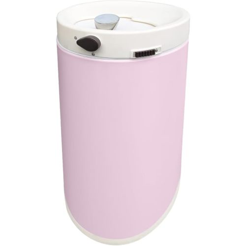 Diaper Pail, Airtight Odor Control Baby Diaper Bin with Childproof Lock, Stainless Steel Garbage Pail with lid, 15 Liter/ 4 Gallon Compact Nursery Trash Can with Removal Inner Liner, Pink