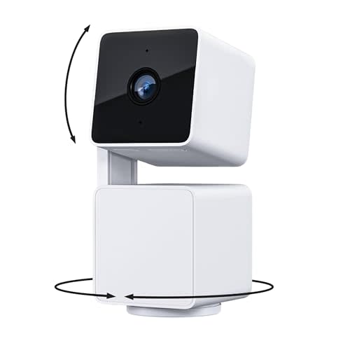 WYZE Cam Pan v3 Indoor/Outdoor IP65 1080P 360° Pan/Tilt/Zoom WiFi Smart Home Security Camera, Motion Tracking for Baby/Pet, Color Night Vision, Works with Alexa&Google Assistant, Free Expert Setup