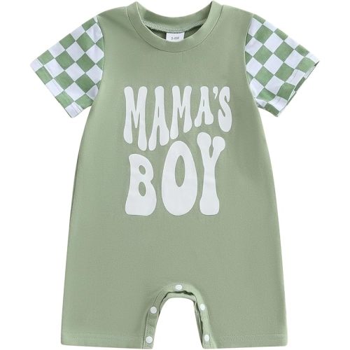 Baby Boy Summer Clothes Dads/Mamas Little Dude Short Sleeve Romper Newborn Jumpsuit Casual Infant One Piece Outfit