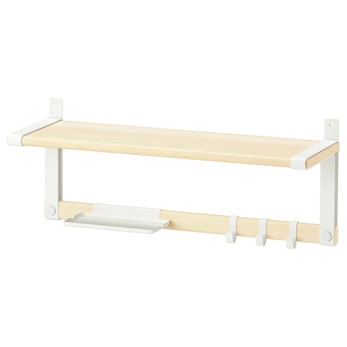 SKOMAKARE Wall shelf - white/aspen 25 5/8x10 1/4 "