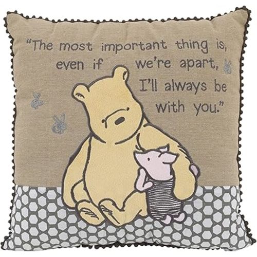 Disney Classic Pooh - A Day with Pooh - Decorative Pillow with Applique & Embroidery