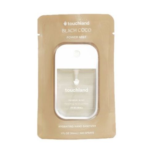 Touchland Power Mist Hydrating Hand Sanitizer - Beach Coco - Trial Size - 1 Fl Oz/500 Sprays