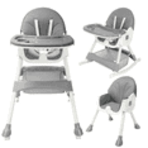 HARPPA 5-in-1 Convertible High Chair for Babies and Toddlers, Gray
