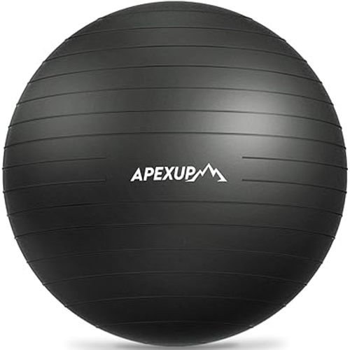 APEXUP Yoga Ball Exercise Ball Anti Slip Heavy Duty for Fitness, Balance & Core Workout