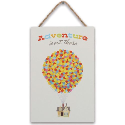 Disney Pixar Up House and Balloons Adventure Is Out There Hanging Wood Wall Decor