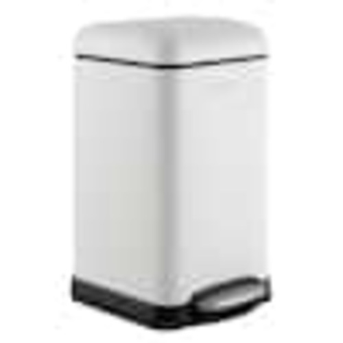 happimess Betty Retro Mini 3.2 Gal. White Step-Open Trash Can HPM1012C