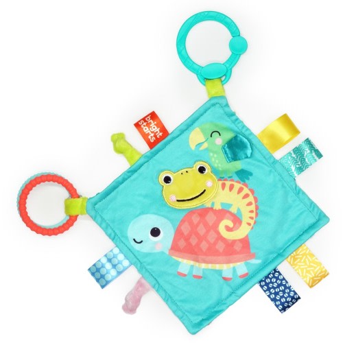 Bright Starts Fuzzy Feelies Soothing Blankie