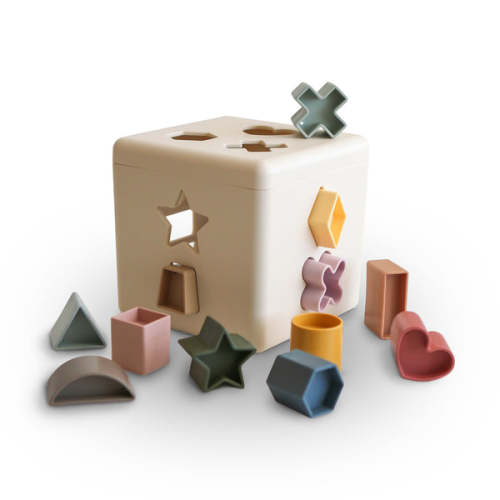 mushie Baby Shape Sorting Box – Mushie