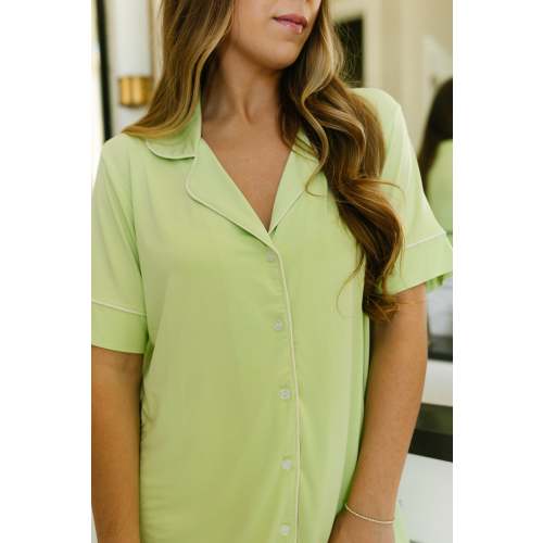 key lime / pajama set / short sleeve - Size: S