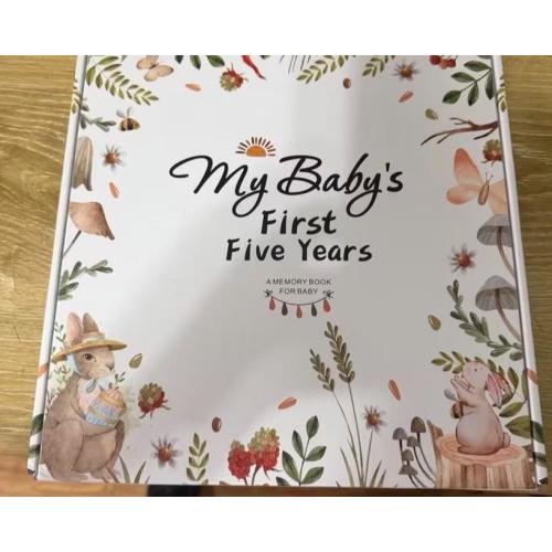 Baby Memory Book Keepsake Album for Newborn Milestones and Photos