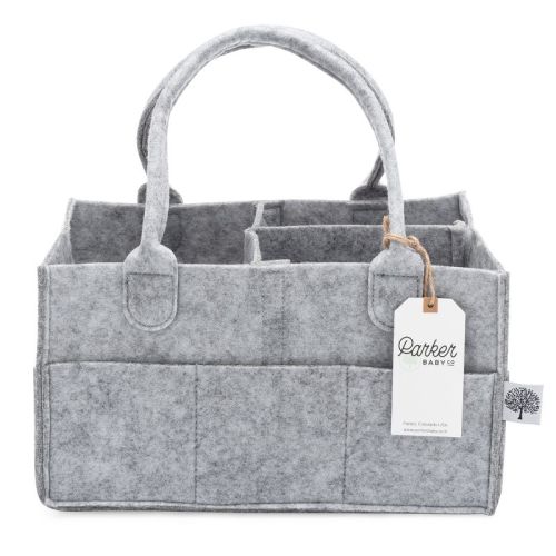 Parker Baby Co. Diaper Caddy, Color: Gray, Size: regular