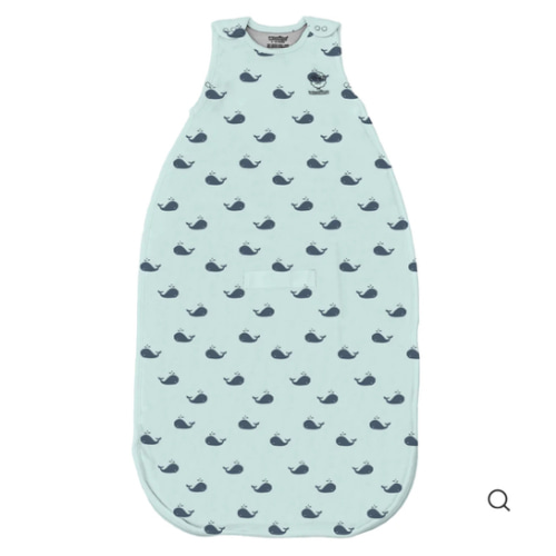 4 Season® Ultimate Baby Sleep Bag, Merino Wool & Organic Cotton, Whales
