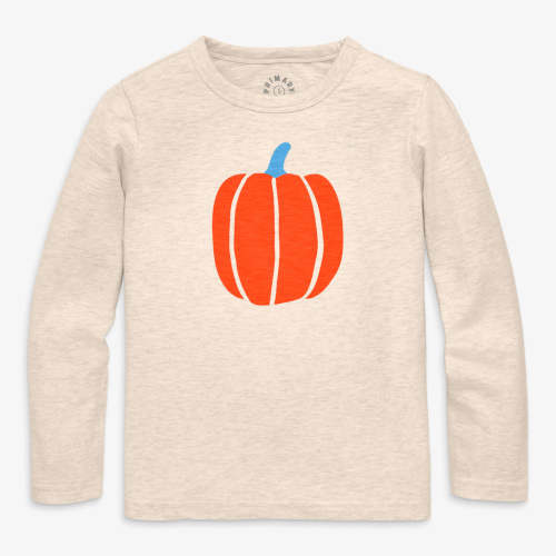 Long sleeve pumpkin tee | Primary.com