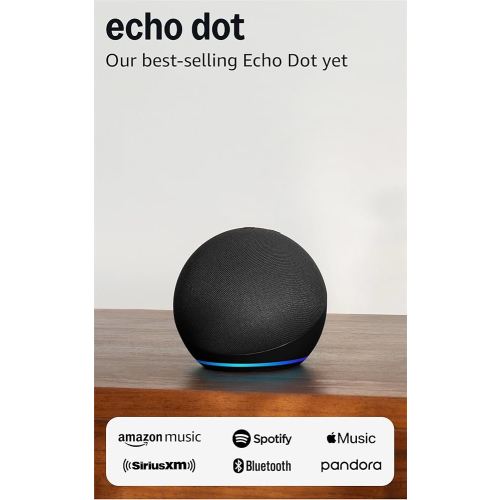 Amazon Echo Dot (newest model) - Vibrant sounding speaker, Designed for Alexa+, Great for bedrooms, dining rooms and offices, Charcoal
