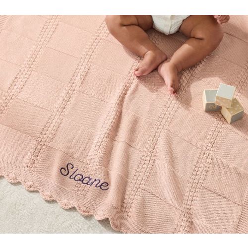 Cotton Knit Patchwork Organic Baby Blanket