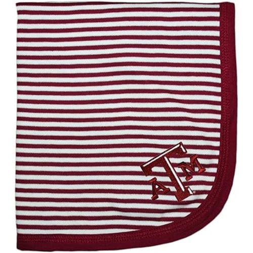 Texas A&M Aggies NCAA Newborn Infant Toddler Baby Blanket 33" x 36" Maroon/White