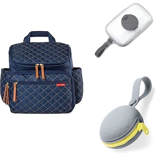 Skip Hop Baby Diaper Bag and Travel Essentials Gift Set with Diaper Bag, Wipes Case, and Pacifier Pocket, Forma