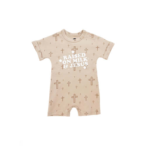 Raised on Milk & Jesus Cross Jumpsuit – OUR HOUSE ABOVE