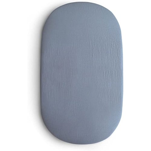 mushie Extra Soft Bassinet Muslin Crib Sheet | 30" x 16" (Tradewinds)