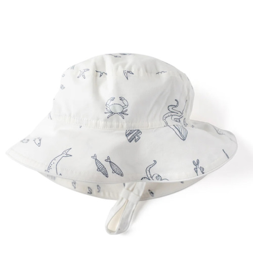 Pehr | Bucket Hat | Life Aquatic | 0-6mo