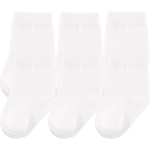 Touched by Nature Unisex Baby Organic Cotton Socks - 6-12 Months - White