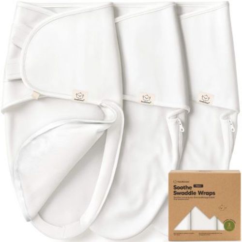 KeaBabies 3pk Organic Swaddle Sleep Sacks Baby, Newborn Swaddles Wrap 0-3 Months, Soft Premies Wearable Swaddle Blanket (Soft White, OS)