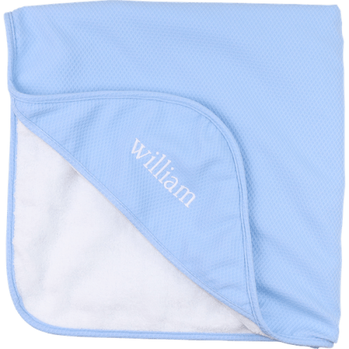 Blue Honeycomb Hooded Towel