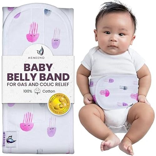 Baby Belly Band for Gas and Colic Baby Relief - Belly Band for Baby Heating Pad for Colic, Baby Gas Relief, Gas Relief for Infants, Baby Heated Tummy Wrap, Colic Relief for Newborns, Aurelia