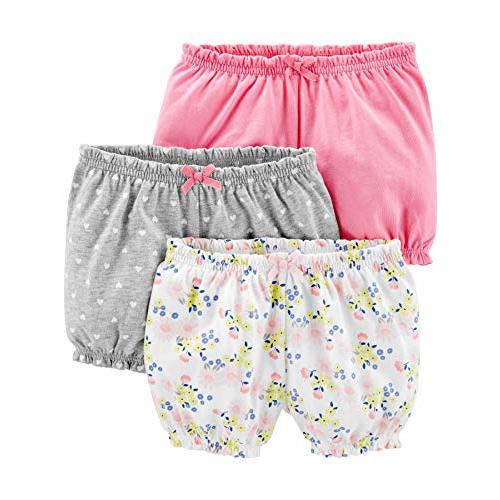 Simple Joys by Carter's Baby Girls' Bloomer Shorts, Pack of 3