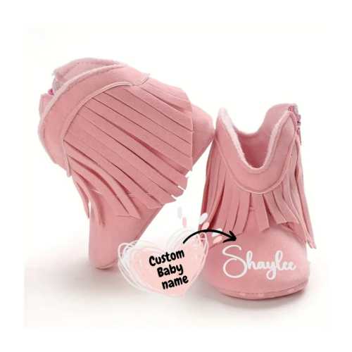 Custom Baby Shoes, Personalized Baby Shoes, Cowboy Baby Boots, Warm Boots, Baby Shower Gift, Baby Girl Gift, Baby Boots, Crib Booties