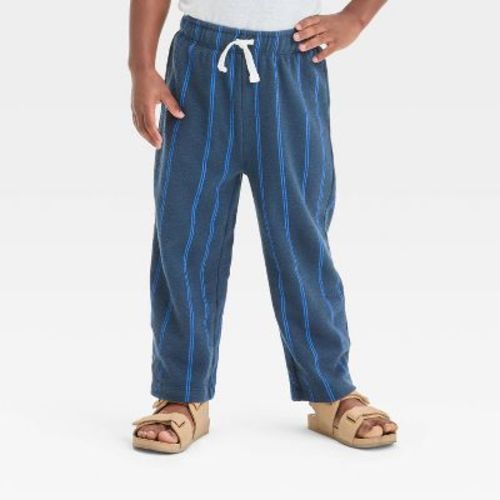 Grayson Mini Toddler Boys' Ribbed Pull-on Pants - Blue 2T