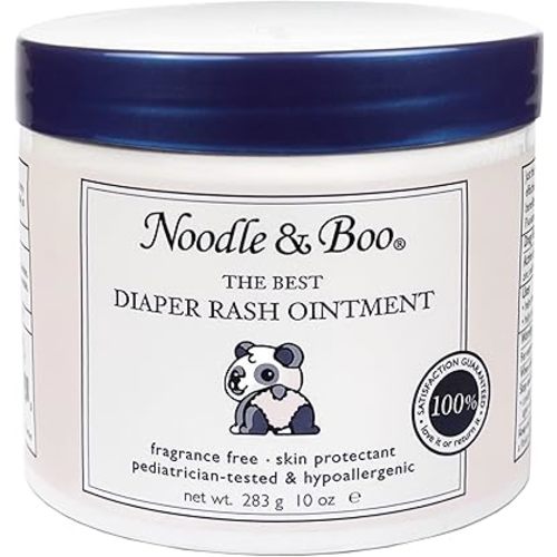 Noodle & Boo The Best Diaper Rash Ointment, Multi Purpose Baby Skin Care Zinc Oxide Ointment For Diaper Rash Prevention, Treatment & Relief, Fragrance Free