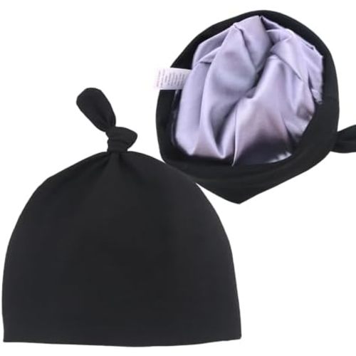Silky Satin Lined Newborn Hat Hair Care Knot Beanie Hats for Infant Baby Boys Girls Caps 0-6 Months