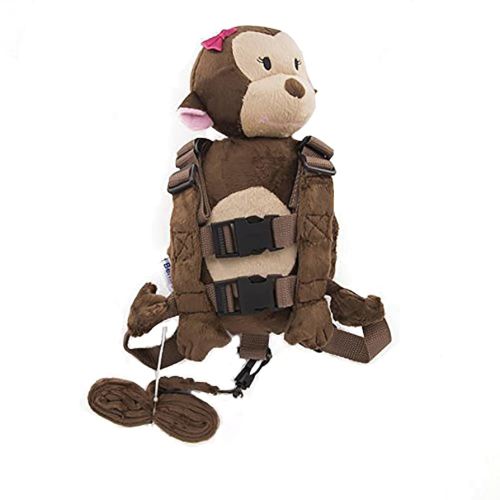2 in 1 Female Orangutan Toddler Safety Harness Backpack Children's Walking Leash Backpack Toddler Leash for 1-3 Years Old Kid Leash for Girls
