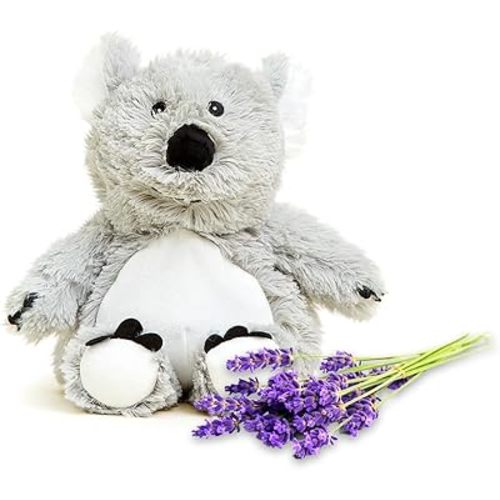 warmies Microwavable & Weighted Stuffed Animals, Koala - Heated Stuffed Animal Plushie for Warmth & Comfort - Cute Soft Plush Toys for Adults & Children (Boys, Girls, Babies & Toddlers)
