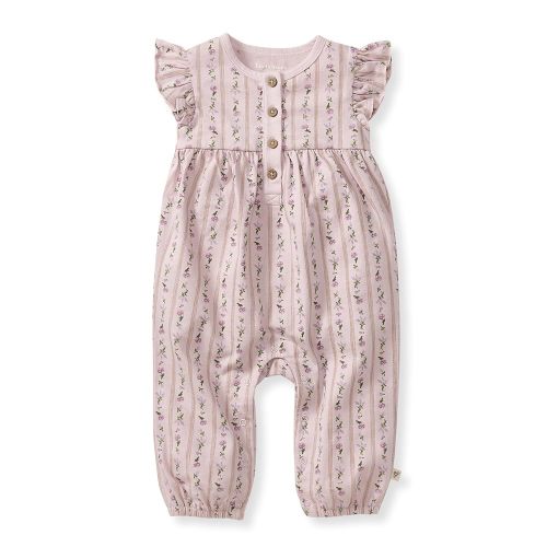 Burt's Bees Baby baby-girls Jumpsuit, 100% Organic Cotton One-piece Sleeveless Outfit Coverall